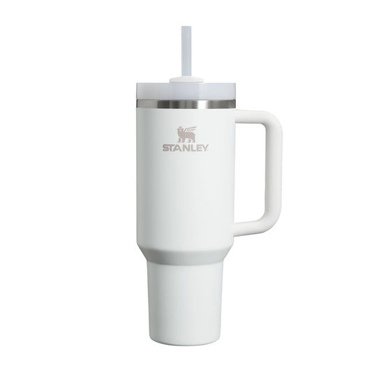 STANLEY 1913 Quencher H2.0 Flowstate Drinking Bottle with Straw 1.2L - Thermo Mug Cools 11 Hours - 48 Hours Ice Cooled - Thermos Bottle BPA Free - Stainless Steel Drinking Cup - Frost - 100000144087