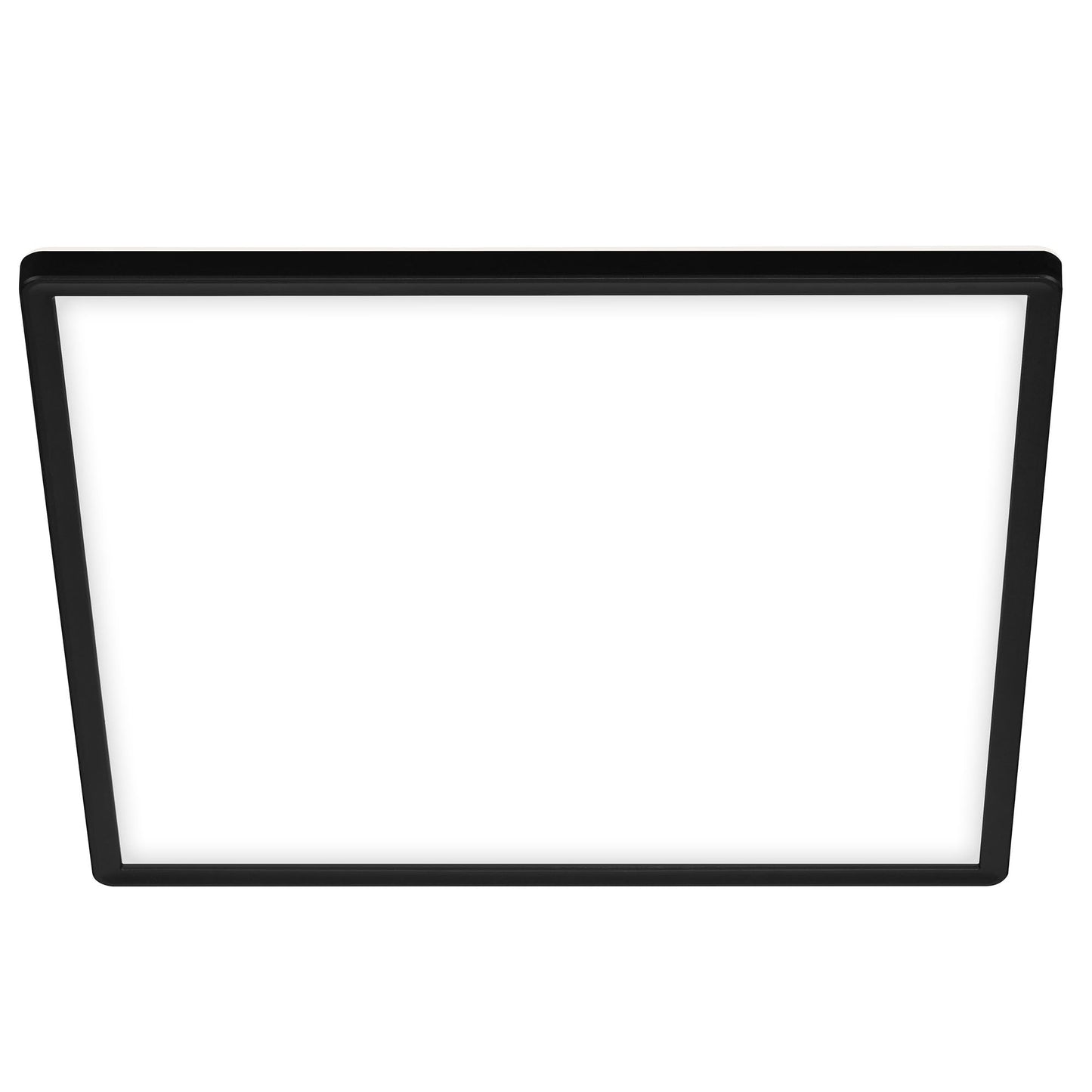 BRILONER - LED ceiling lamp with indirect light, flat, neutral white light color, lamp, ceiling light, living room lamp, LED panel, kitchen lamp, ceiling lighting, 42x42x2.9 cm, black - 7158-415