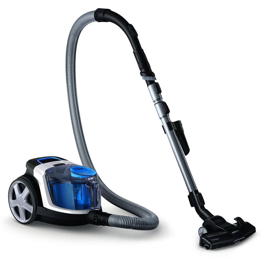 Philips PowerPro Compact vacuum cleaner - lightweight, bagless, 900 W suction power, TriActive nozzle for hard floors and carpets, allergy H13 HEPA filter, PowerCyclone 5 technology (FC9332/09)