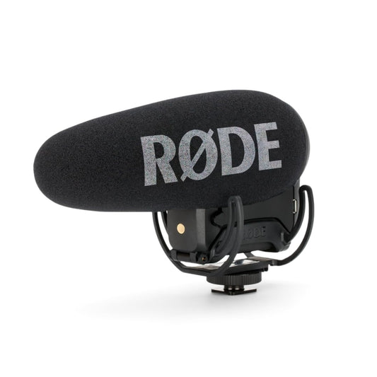 RØDE VideoMic Pro+ Premium On-Camera Shotgun Microphone with High Pass Filter, High Frequency Gain, Pad, Security Channel for Filmmaking, Content Creation and Location Shooting, Black - VMPRPLUS