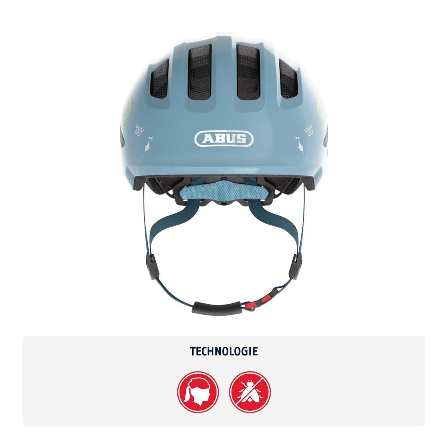 ABUS Unisex Bicycle Helmet, Light Blue (Blue Croco), M (50-55 cm) - 67264