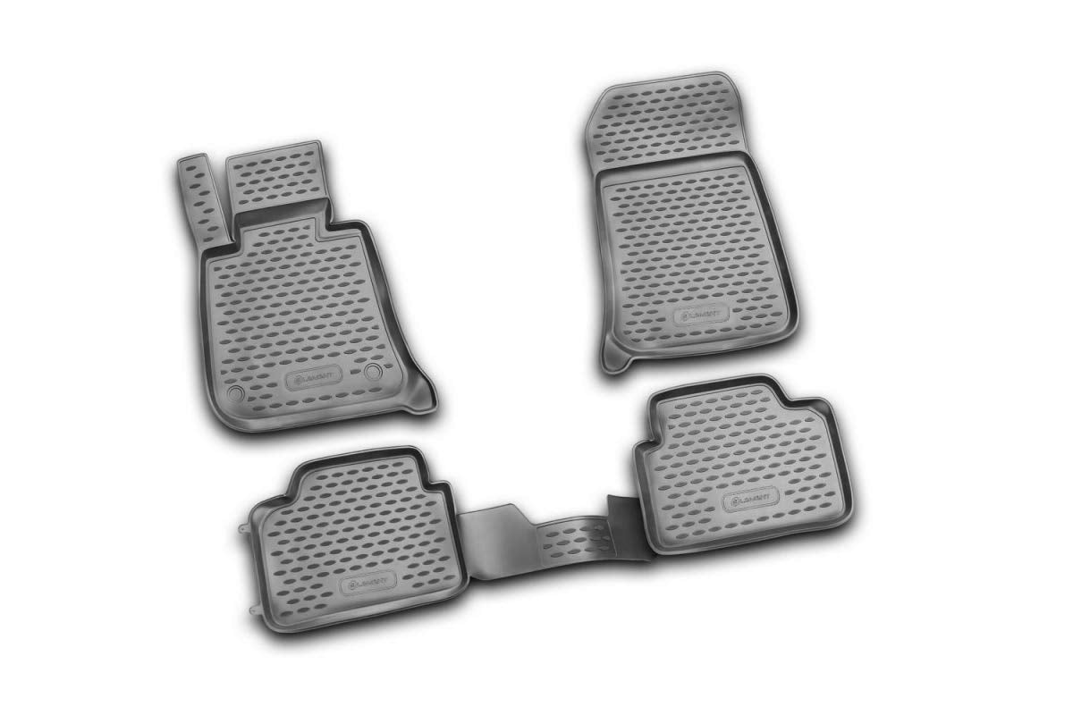 Element 3D rubber floor mats suitable for BMW 3 Series Touring | E91 | 2006-2012 | 100% custom-fit all-weather floor mats made of TPE, high edge, waterproof, non-slip, odorless - EXP.NLC.05.06.210k