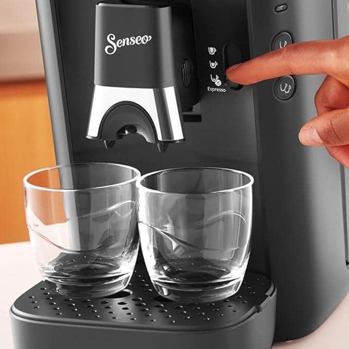 PHILIPS Senseo Maestro coffee pad machine - Intense Plus technology, high-quality espresso quality, environmentally friendly design, 1.2L water tank, memo function, descaling indicator (CSA260/60)