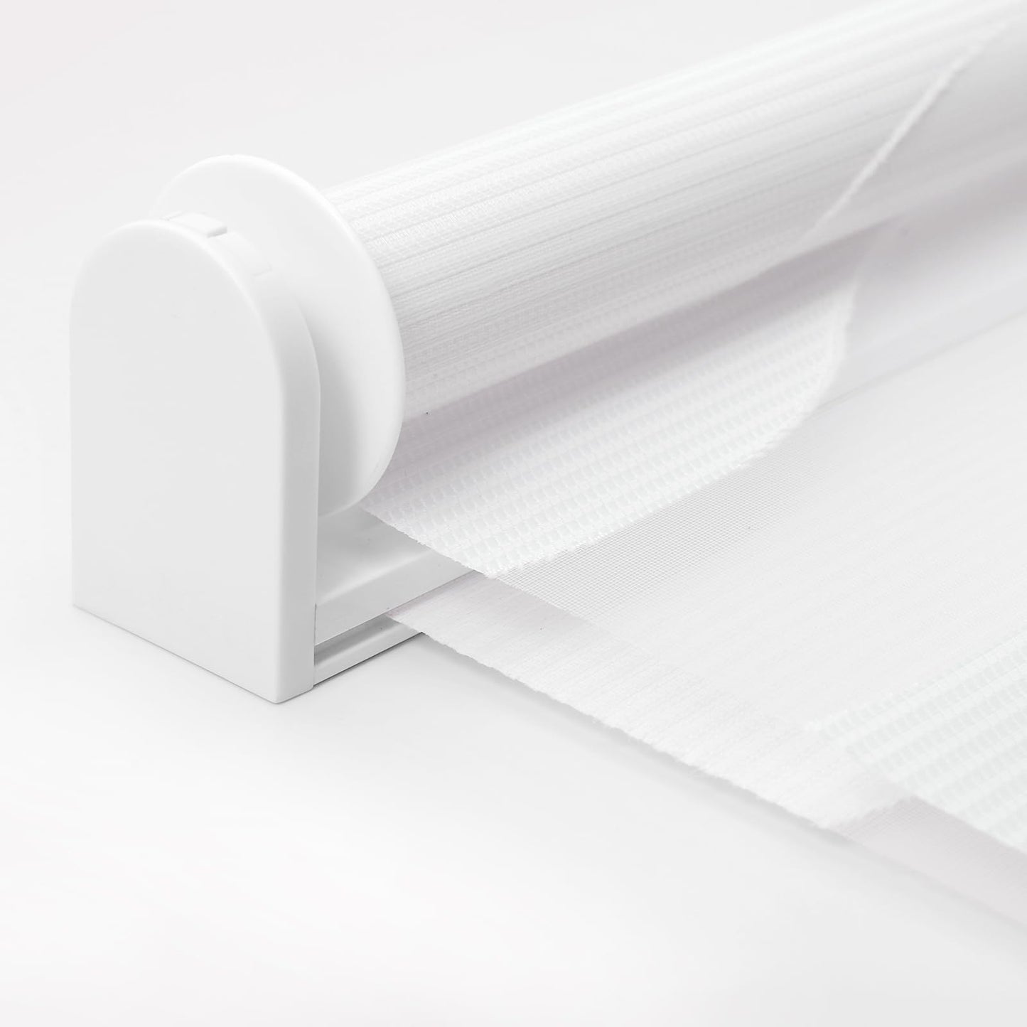 Sekey double roller blind waves Klemmfix without drilling for windows, double roller blind 90 cm wide, duo roller blind wave blinds sun protection, 90x150cm, white - BL-2631