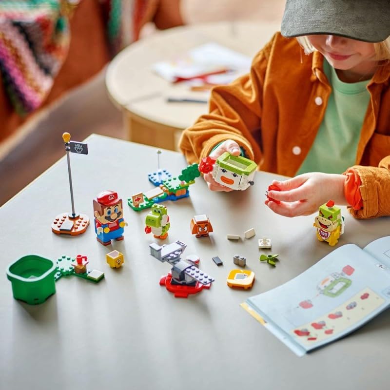 LEGO Super Mario Adventure with Interactive Mario, Set with Junior Clown Carriage, Toy Yoshi, Nintendo Gift for Boys, Girls and Gamers Ages 6 and Up 71439