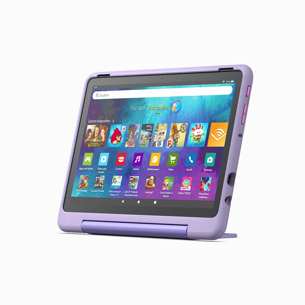 Amazon Child-Friendly Case for the Fire HD 10 Tablet, Happy Day Design | For children aged 6 and over | Only compatible with 13th generation tablets (2023) - 53-033185