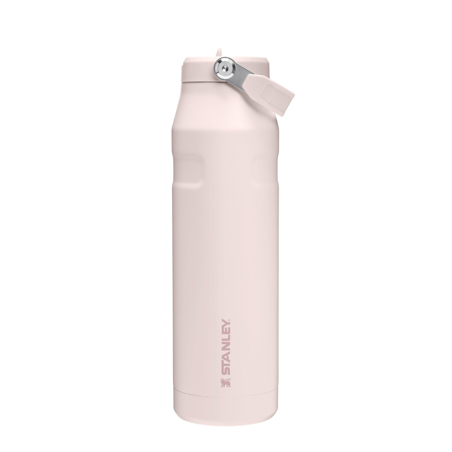 Stanley 1913 Flip Straw Drinking Bottle with Straw 1.06L - Thermal Mug Cools for 17 Hours - Ice Cold for 4 Days - BPA Free - Leakproof - For Cup Holders - Dishwasher Safe - Rose Quartz - 10-12111-065
