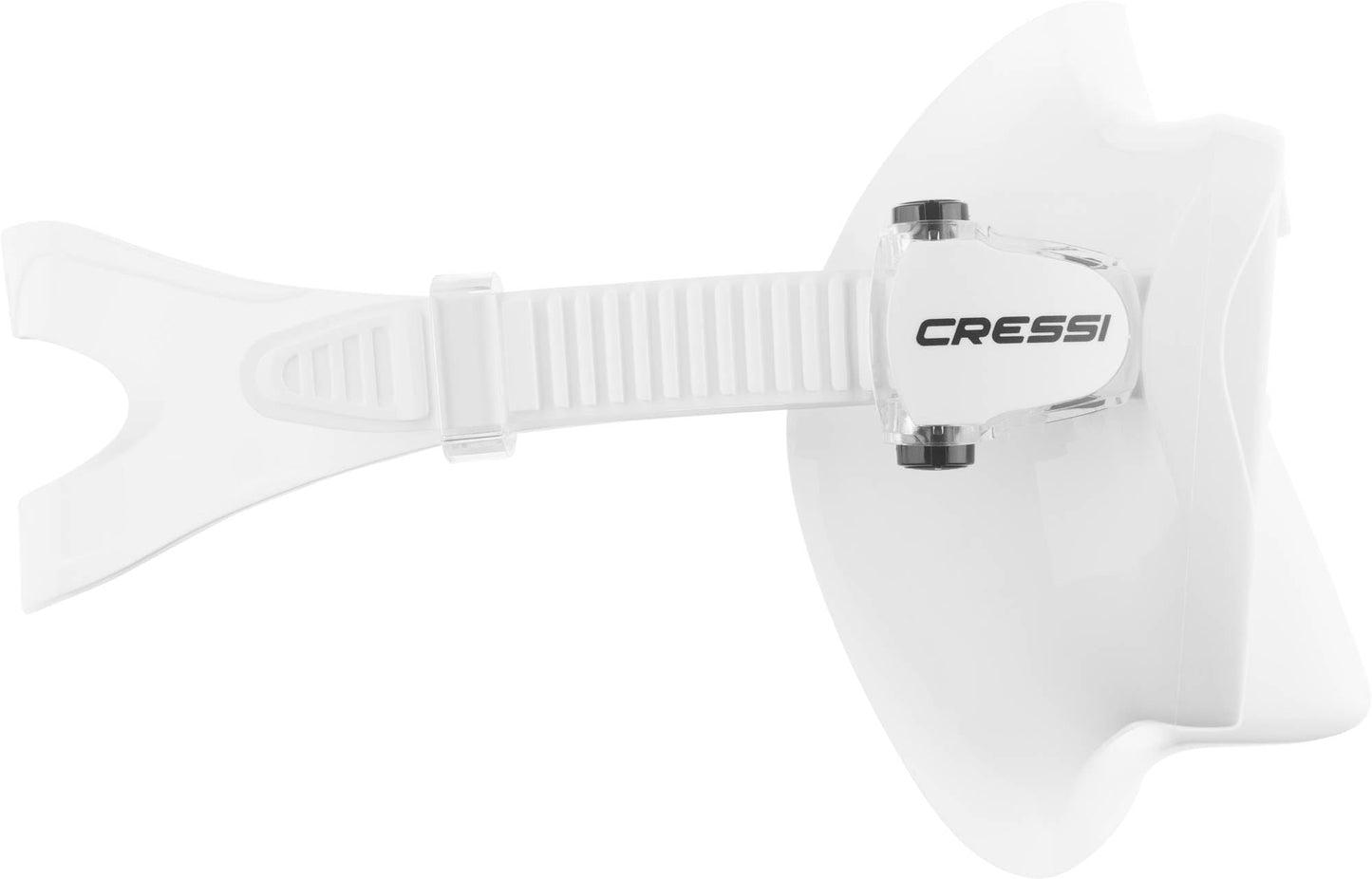 Cressi Frameless Diving Mask F1 - Fog-free Glass Lens, Diving Goggles - Ergonomic Silicone Rim, Snorkel Mask - Dry Snorkel & Snorkel Set - White - Mask - ZDN283000