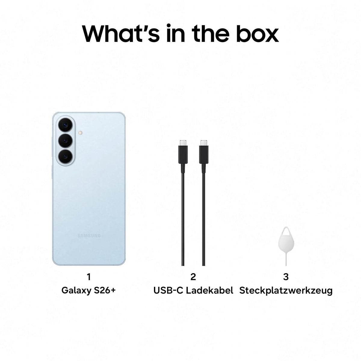 Samsung Galaxy S26+ AI Smartphone with Galaxy AI, No Contract, Android Phone, 12 GB RAM, 512 GB Storage, AP Processor, 50 MP, Sky Blue, 3 Years Manufacturer Warranty [Exclusive on Amazon] - F-MS947BLBGAMZ