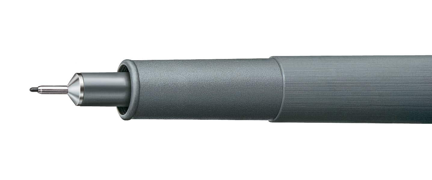 STAEDTLER black pigment liner, line width 0.2 mm, indelible pigment ink, long metal tip, long service life, 10 fineliners in a cardboard case, 308 02-9