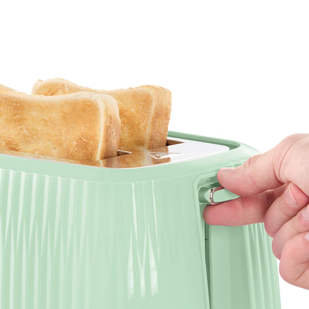 Russell Hobbs Toaster Eden Pistachio Stainless Steel, 2-Slice, 27374-56