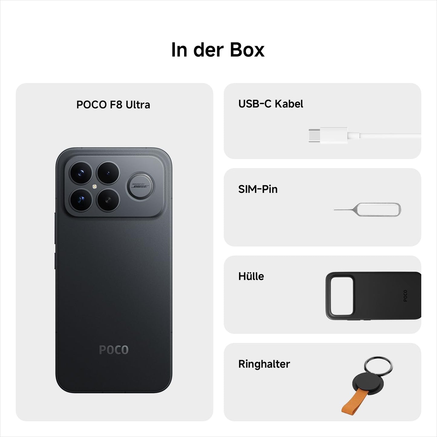 XIAOMI Poco F8 Ultra Mobile Phone, 12+256GB, 6500mAh, 50MP, Black