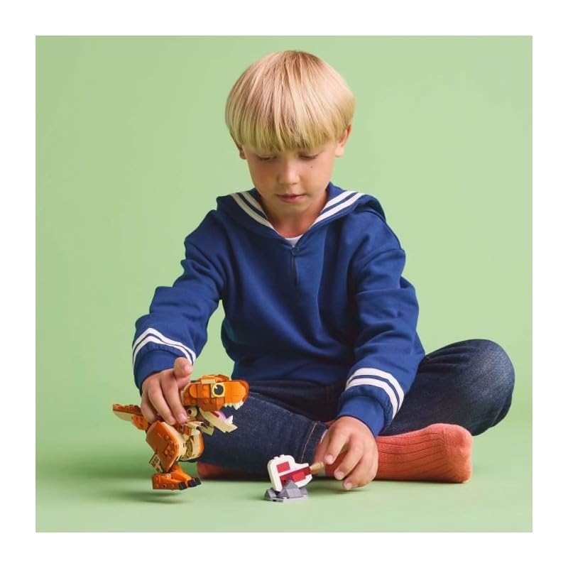 LEGO Jurassic World Little Eatie: T.Rex, building toy for boys and girls aged 7 and up, building set with dinosaur, gift for children, model with movable mouth, head and tail 76967