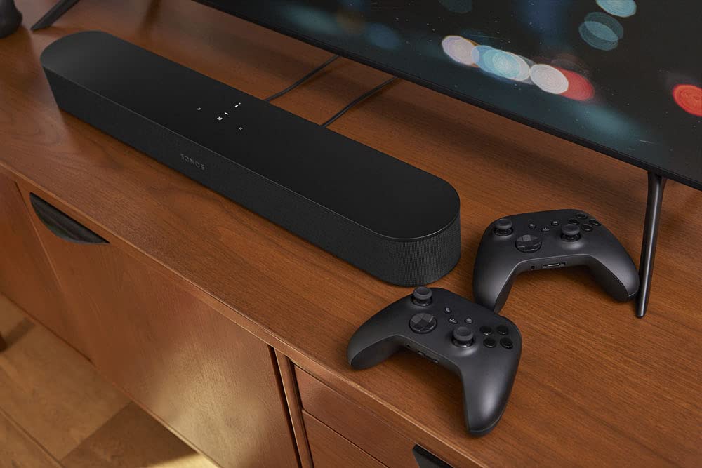 Sonos Beam (Gen 2) - Soundbar - wireless - Ethernet, Fast Ethernet, IEEE 802.11b/g/n/ac, black - BEAM2EU1BLK