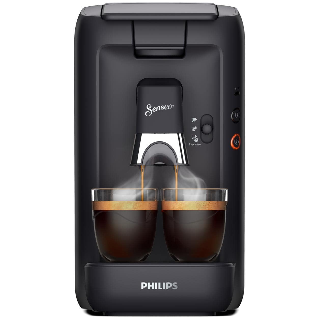 PHILIPS Senseo Maestro coffee pad machine - Intense Plus technology, high-quality espresso quality, environmentally friendly design, 1.2L water tank, memo function, descaling indicator (CSA260/60)