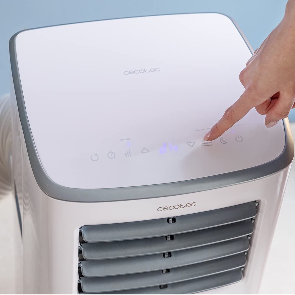 Cecotec portable air conditioner with remote control and tactile control Forceclima 7400 Touch. 7000 BTU, LED screen, 4 modes, 2 speeds, coverage up to 15 m2 - 08171