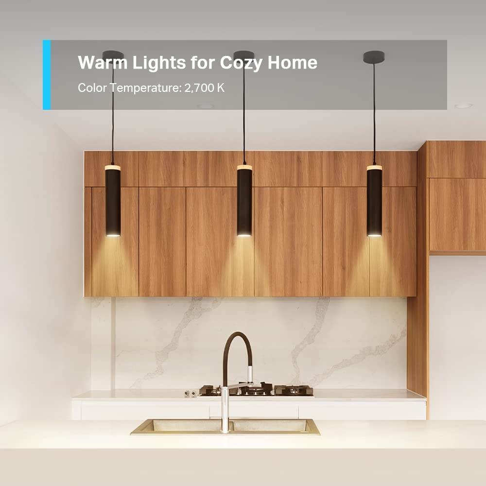Tapo TP-Link bec inteligent WLAN GU10 L610, 4 bucăți, economisire de energie, 2.9 W echivalent cu 50W, lampă inteligentă dimabilă, accesorii smart home Alexa, compatibil cu Alexa și Google Assistant, Alb
