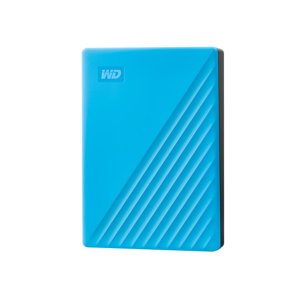 WD My Passport 4 TB Hard Disk Extern Portabil, USB 3.2 Gen 1, Albastru - WDBPKJ0040BBL-WESN