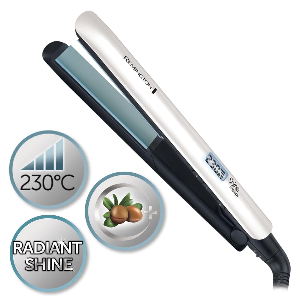 Remington Shine Therapy Hair Straightener, 110 mm, 150–230°C, LCD Display, S8500 - 45347540100