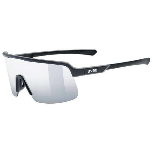 Uvex dyrt sports glasses, black matt/silver mirror, one size - S533095