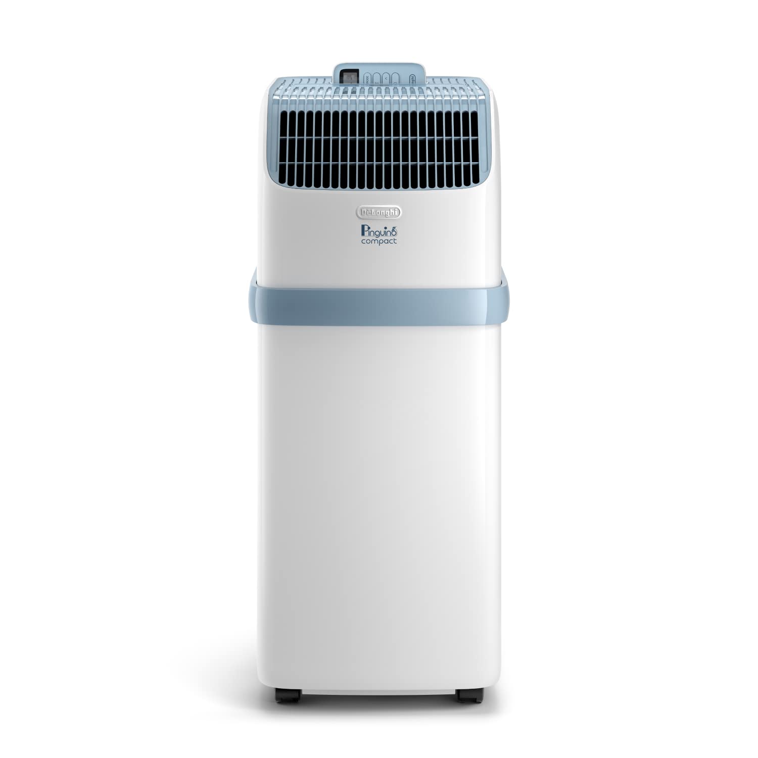 De'Longhi Pinguino - Mobile air conditioning unit, for rooms up to 21.5 m², with dehumidifier & fan, 8300 BTU, quiet operation, remote control, 24h timer, energy efficiency class A (PACES72YOUNG) - 8004399023840