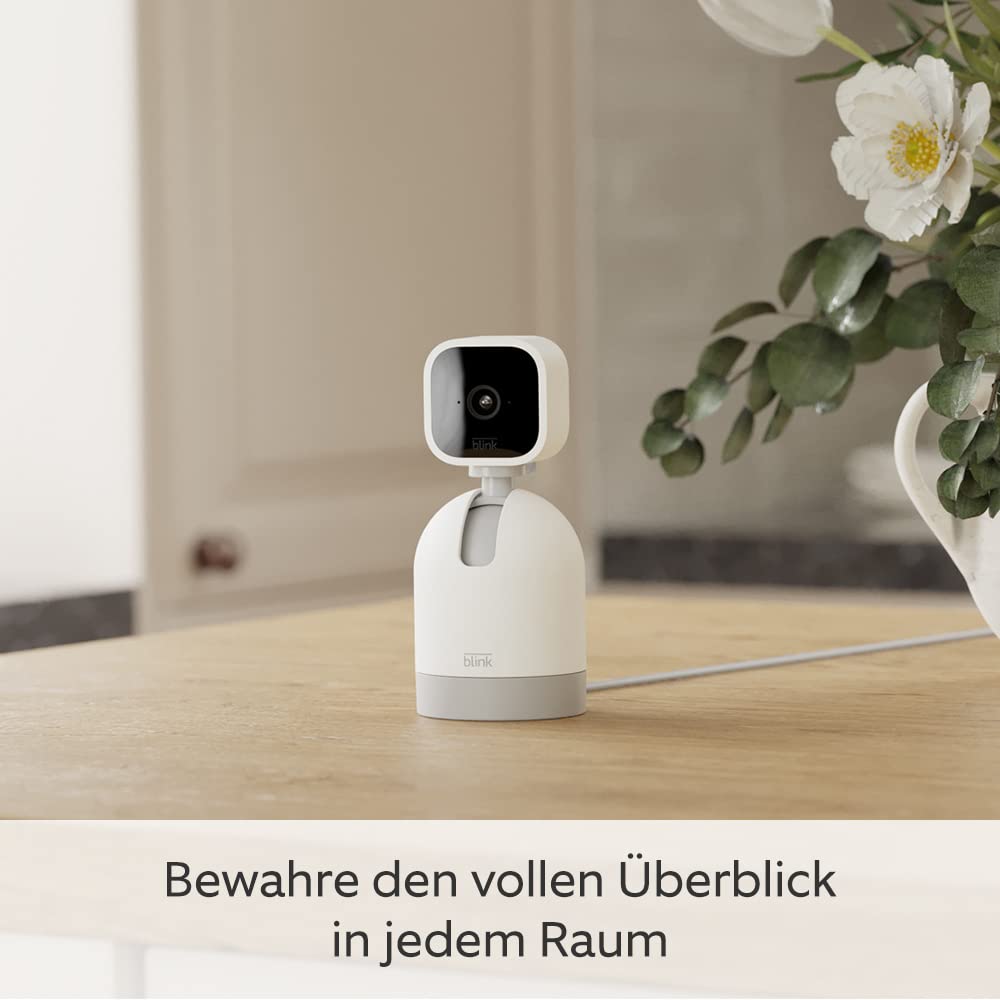 Blink Mini Pan Tilt Camera | Indoor Portable Plug-in Security Camera + Blink Mini - Compact, smart plug-in security camera