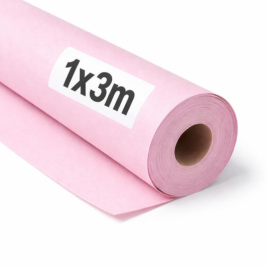 OFITURIA Kraft Paper Pink Pastel - Roll 1 × 3 m - 6 Rolls - Wrapping Paper and Packaging Paper - Craft Paper for DIY, Decoration and Sewing Patterns - Tear-Resistant and Easy to Cut - COM620-parent2
