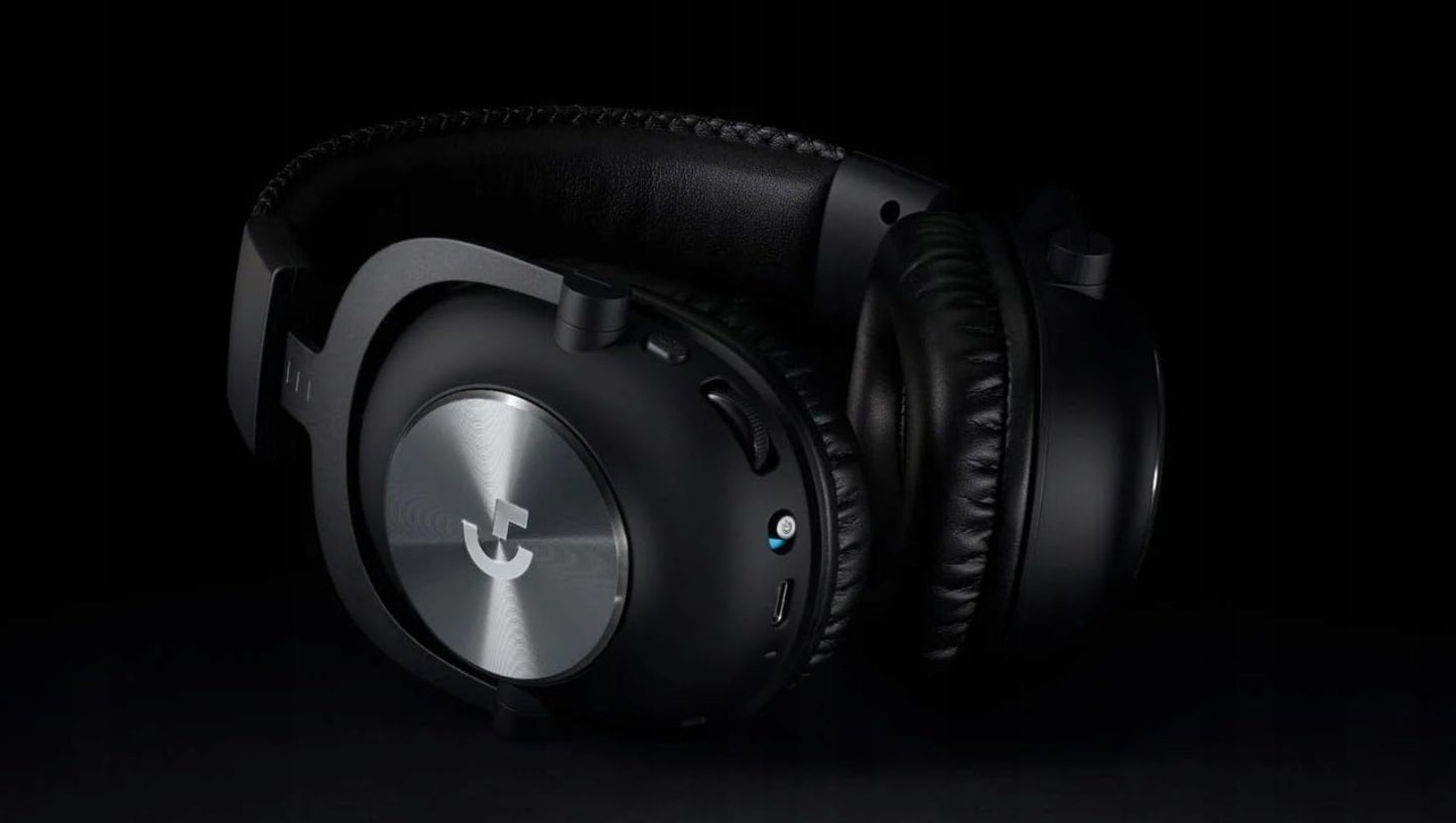 Logitech G PRO X wireless LIGHTSPEED gaming headset, Blue VO!CE microphone technology, 50 mm PRO-G speaker, DTS Headphone: - 981-000907