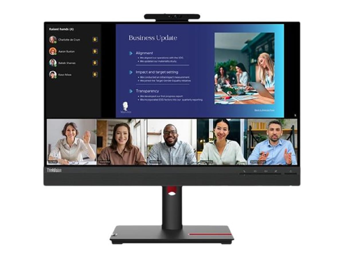 ThinkVision T24v-30 23,8" FHD-Monitor pentru videoconferințe - 63D8MAT3EU