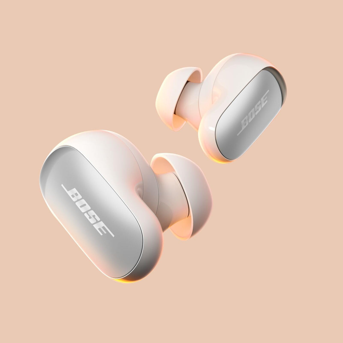 Bose QuietComfort Ultra Bluetooth Earbuds (2nd Gen), Wireless Noise Canceling Earbuds, Up to 6 Hours Battery Life, IPX4 Rating, 360 Degree Sound, Deep Bass, Smoke White - 896637-0020