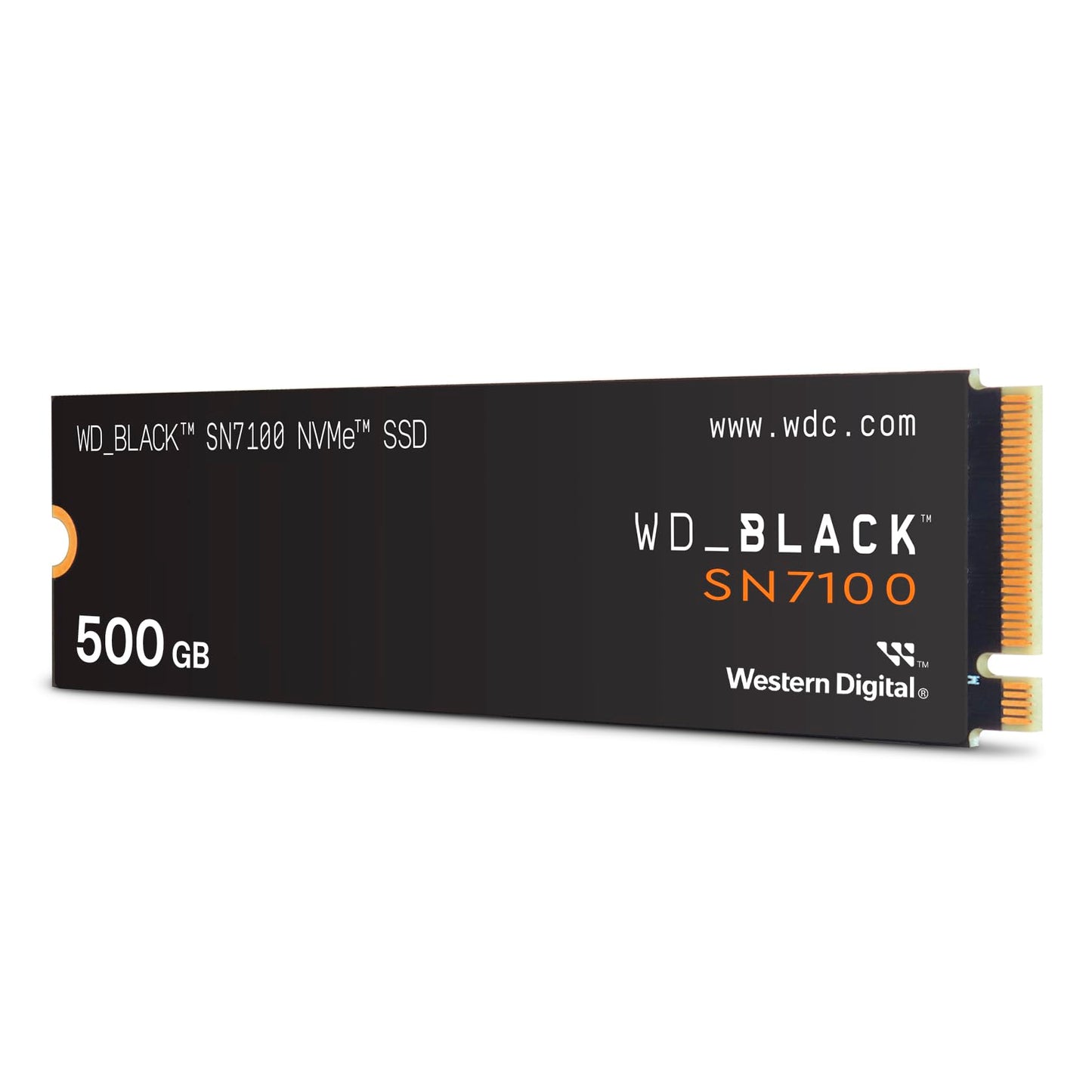 WD_BLACK SN7100 NVMe SSD 500 GB (high-performance gaming memory, up to 6,800 MB/s read, PCIe Gen4, energy efficiency, for desktop, laptop & handheld game consoles) - POWERED BY SANDISK - WDS500G4X0E-00CJA0