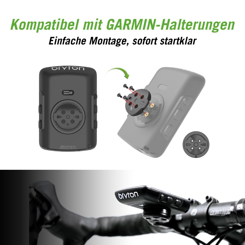 Bryton Rider 550 GPS bike computer sensor bundle with 37 hours battery life, 2.8-inch color display, and bike navigation.