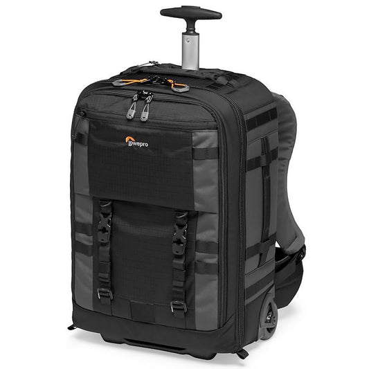 Lowepro Pro Trekker RLX 450 AW II, Camera Convertible Backpack-Roller, Backpack with Recycled Fabric, Fits 15” Laptop or Tablet, Heavy-Duty Wheels, Mirrorless DSLR Case, Black Dark Grey, LP37272-GRL