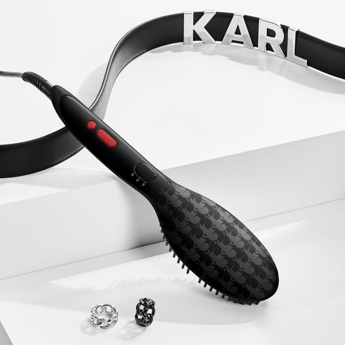 Rowenta x Karl Lagerfeld Straightening Brush with Ceramic & Ions CF582L