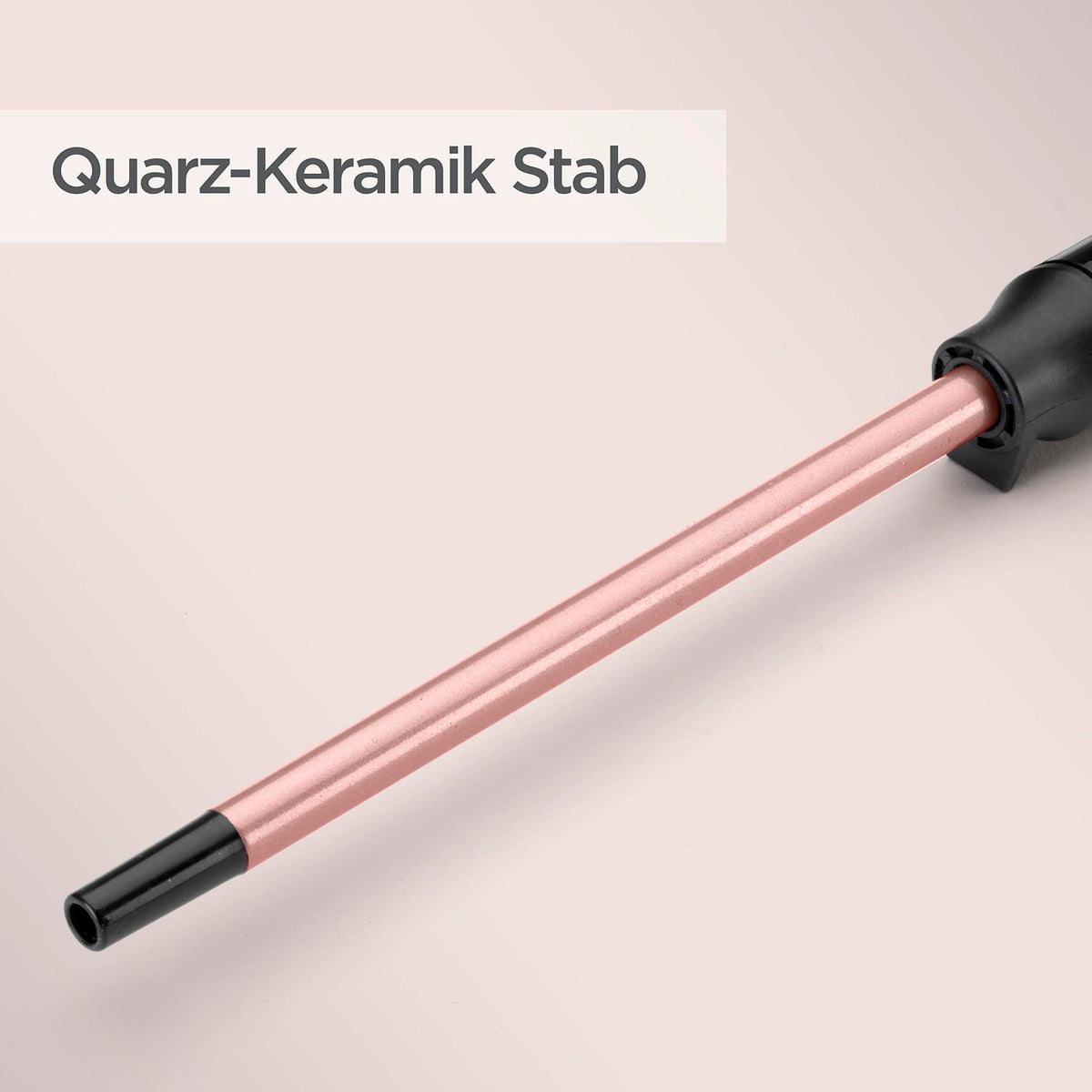 BaByliss 10 mm Lockenstab – Acoperire din quartz-ceramică, 10 niveluri de temperatură, ondulator pentru bucle mici, design compact, roz și negru, C449E