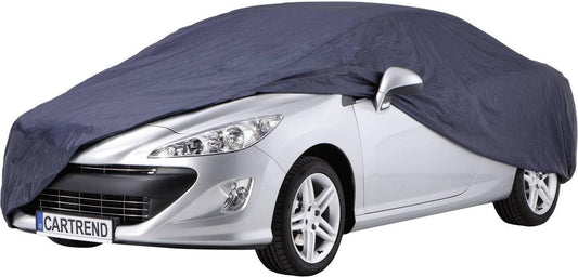 cartrend full garage "New Generation", car tarpaulin, weatherproof, washable cover, polyester blue, with storage bag, size M, M: 472 x 203 x 159 cm - 70332