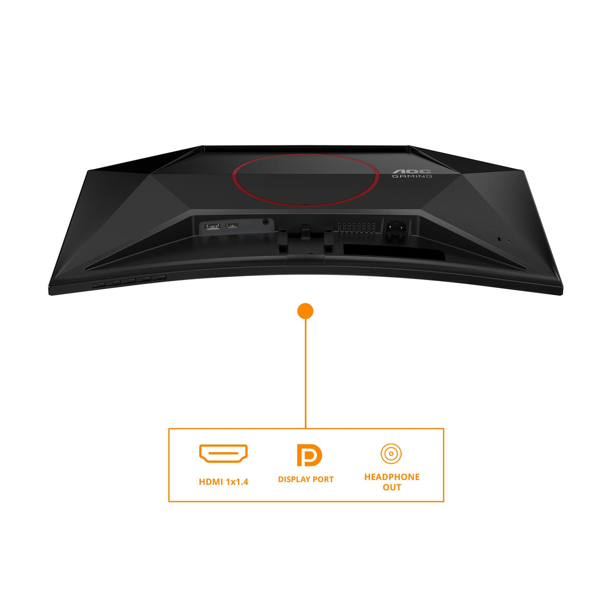 AOC C24G42FE Monitor Curved de 24 inch, FHD, 180Hz, panou VA, 4ms GtG, Adaptive Sync, HDR10, FreeSync, (1920x1080 HDMI 1x 1.4 DP 1x 1.2) Negru