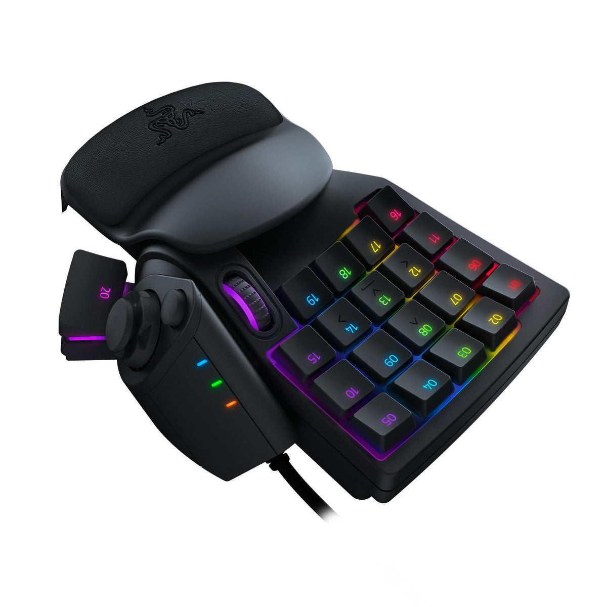 Razer Tartarus Pro - Gaming Keypad (Gamepad with analog-optical keys, 32 programmable keys, adjustable actuation point, profiles, wrist rest, Rapid Trigger) Black - RZ07-03110100-R3M1