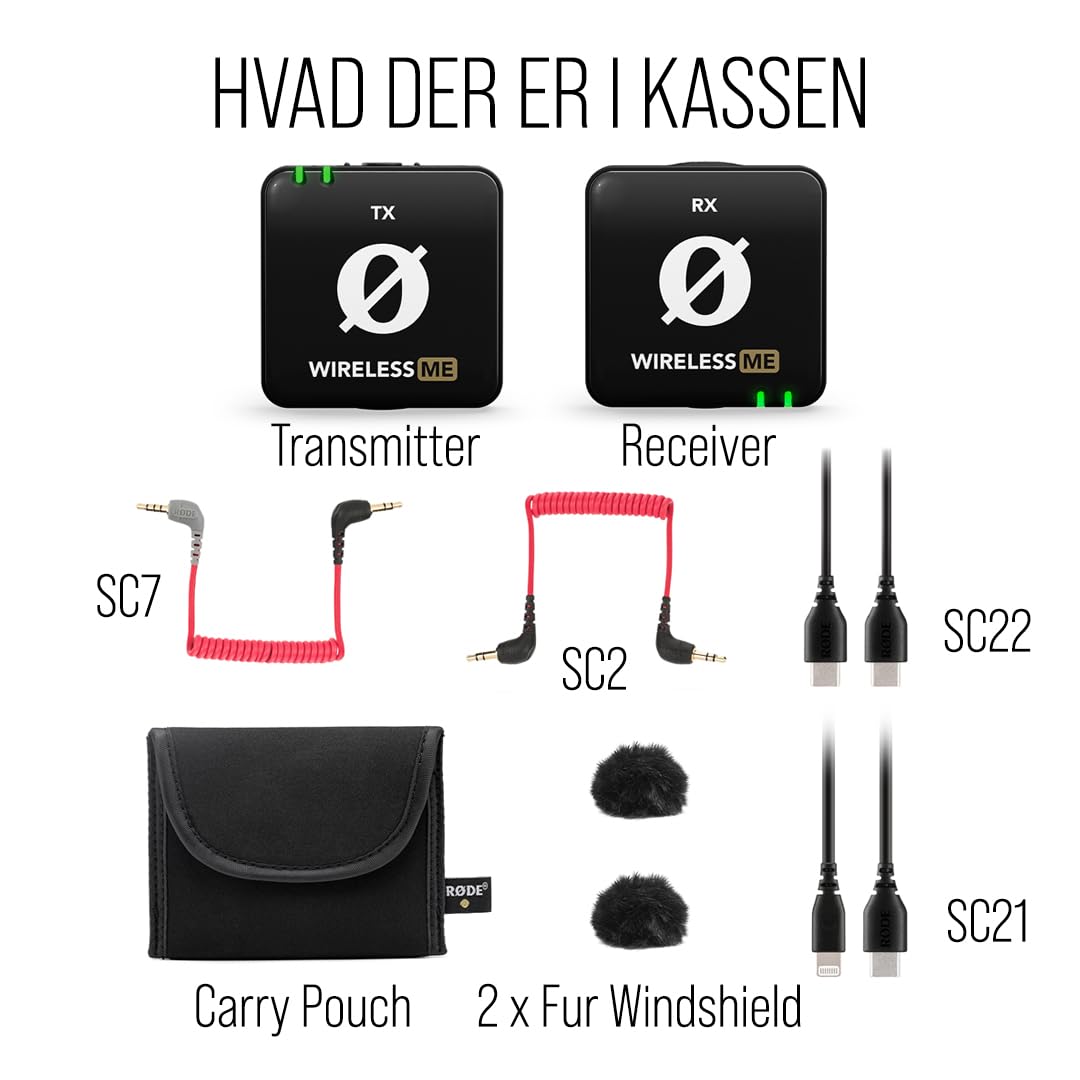 RØDE Wireless ME TX Ultra-compact wireless microphone system, GainAssist technology and 100 m range for video recordings, interviews and content creation (black)