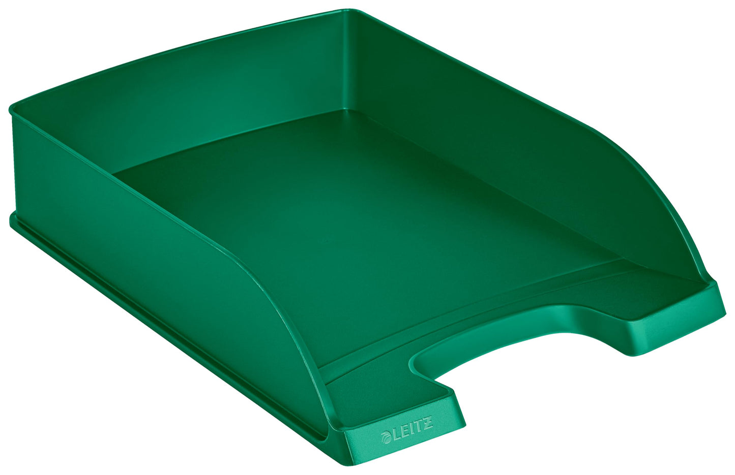 Leitz letter basket standard A4, pack of 5, letter tray in premium quality, stackable storage compartments as desk organiser, can be combined with Plus series, green, 52270055