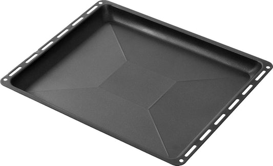 ICQN Non-Stick Coating Non-Stick Baking Tray | Suitable for Bosch Siemens Neff Constructa Profilo oven | sheet metal | cake tray | Enamel base | 455 x 375 x 30 mm, black, IQ SN