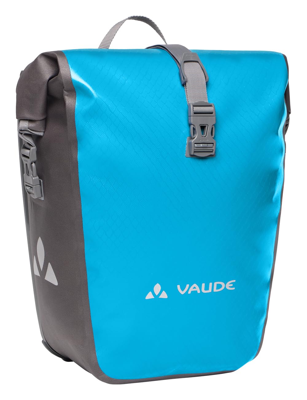 VAUDE bicycle bag for luggage rack Aqua Back Single 1 x 24 L in blue, rear wheel bag waterproof, bicycle luggage rack bag at the back, easy to attach - Made in Germany - 12413