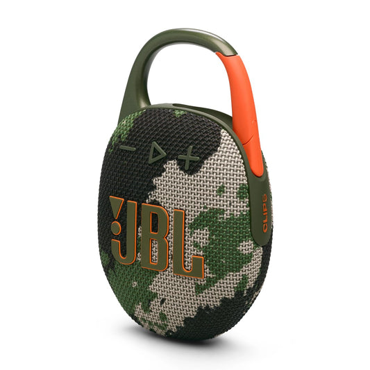 JBL Clip 5, Portable Bluetooth Speaker Box, Camouflage - JBLCLIP5SQUAD