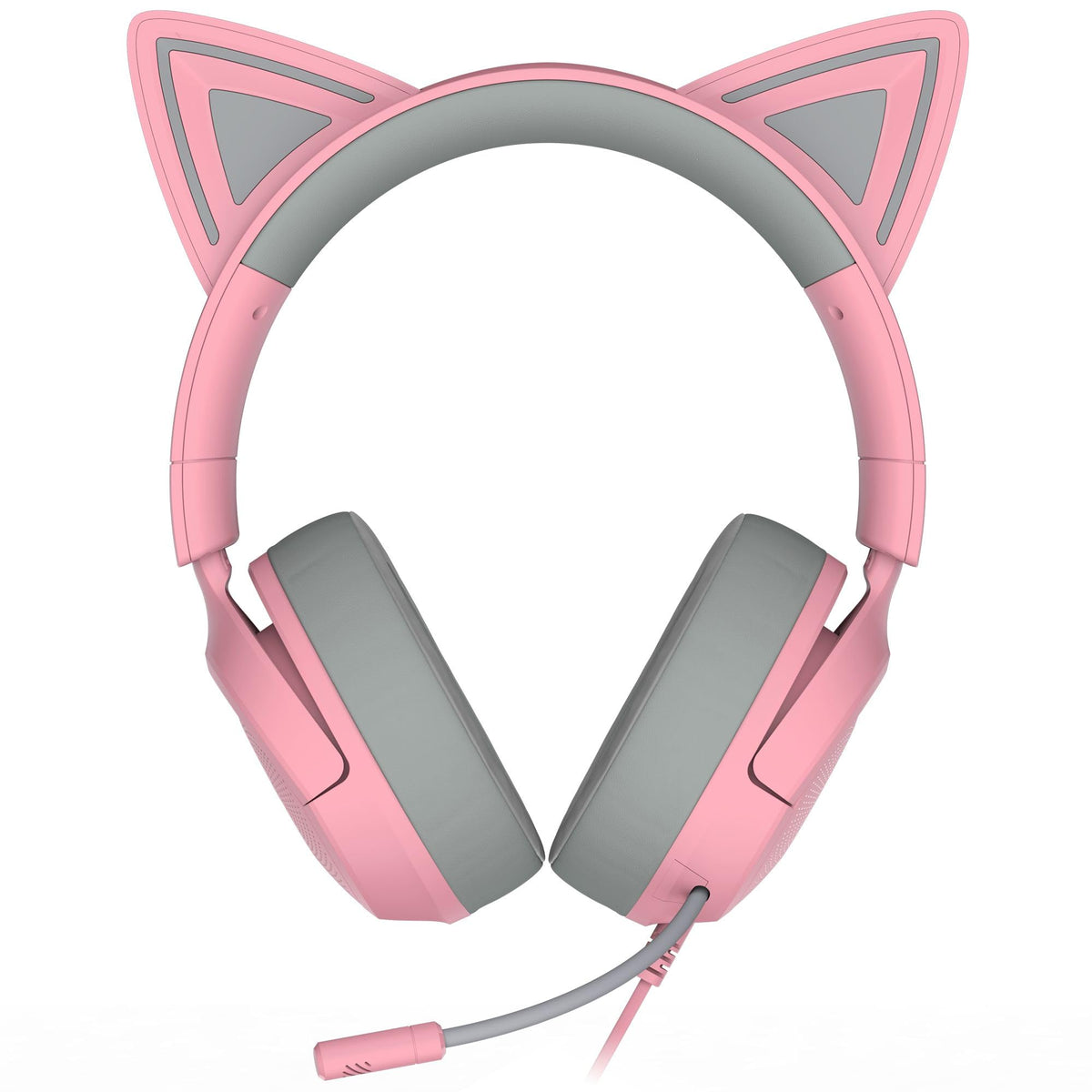 Razer Kraken Kitty V3 X - Wired Kitty Headset for Gaming - Iconic Kitty Ears - Weighs 270g - HyperClear Cardioid Microphone - TriForce 40mm Drivers - 3.5mm Jack | Quartz - RZ04-05350100-R3M1