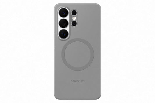 Samsung Silicone Magnet Smartphone Case EF-ES948, case for the Galaxy S26 Ultra, mobile phone case with magnetic ring for attaching accessories, silicone, protective case, shockproof, thin and easy to grip, grey - EF-ES948CJEGWW