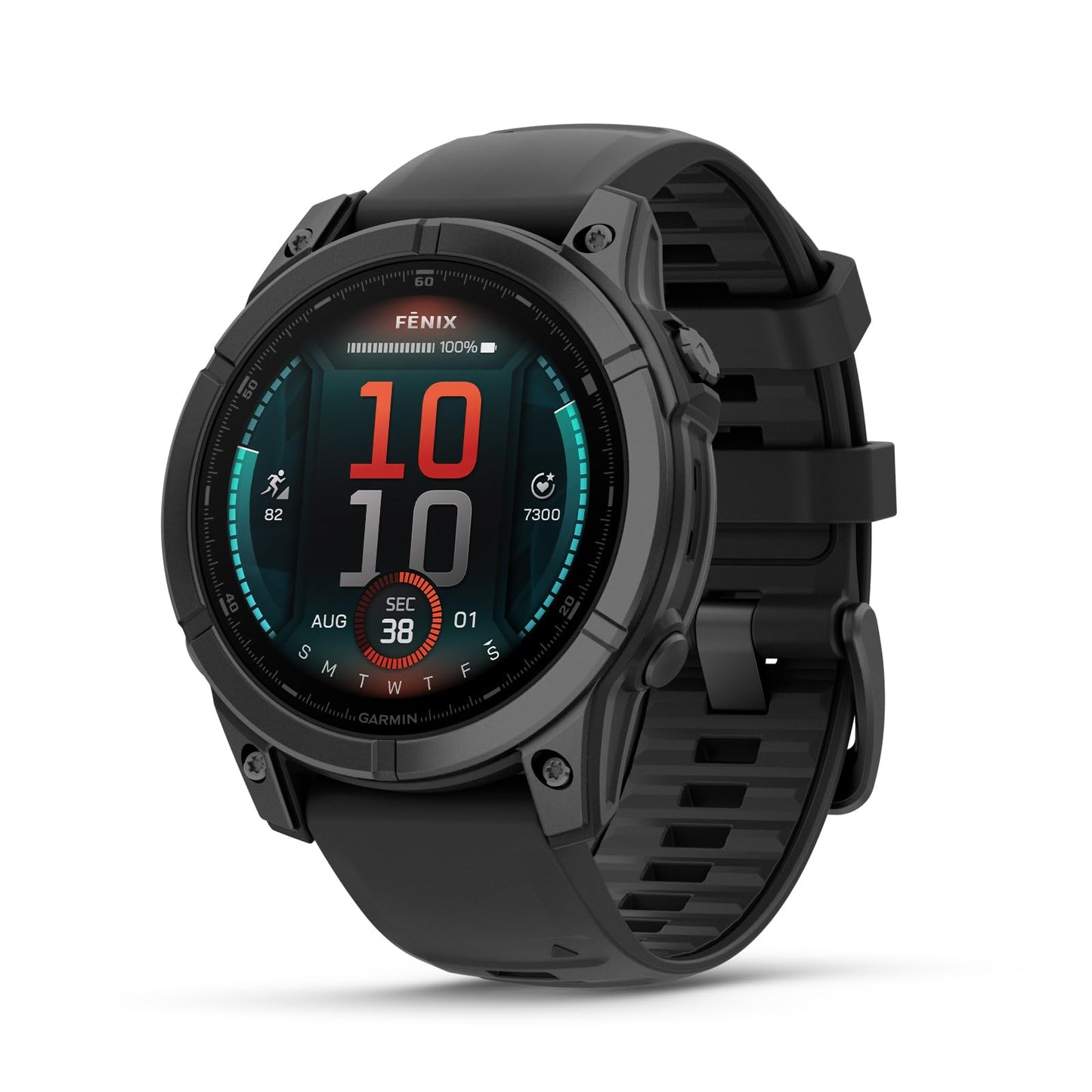 Garmin fēnix E 47mm – multisport smartwatch, 1.3" AMOLED touch/button display, up to 16 days battery life, 80+ sports apps, TOPO maps, music, notifications - 010-03025-01