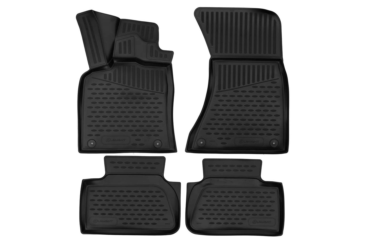 Element 3D rubber floor mats suitable for Porsche Macan (2018-) | 100% custom-fit all-weather floor mats made of TPE, high edge, waterproof, non-slip, odorless - EXP.ELEMENT3D02412210k