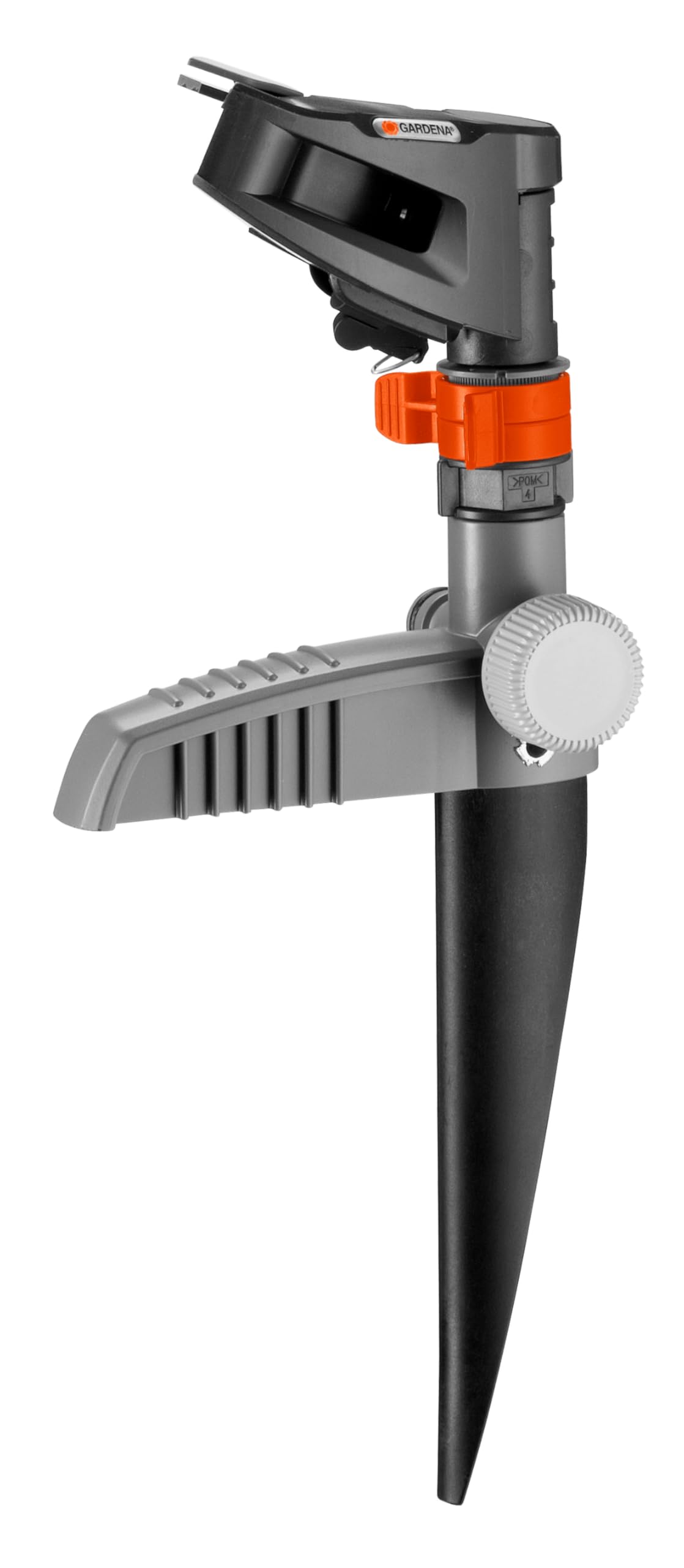 Gardena Comfort pulse, circle and sector sprinkler (on spike): large area sprinkler for irrigating larger areas from 75 to 490 m², infinitely variable range adjustment up to 12.5 m (8141-20) - 08141-20