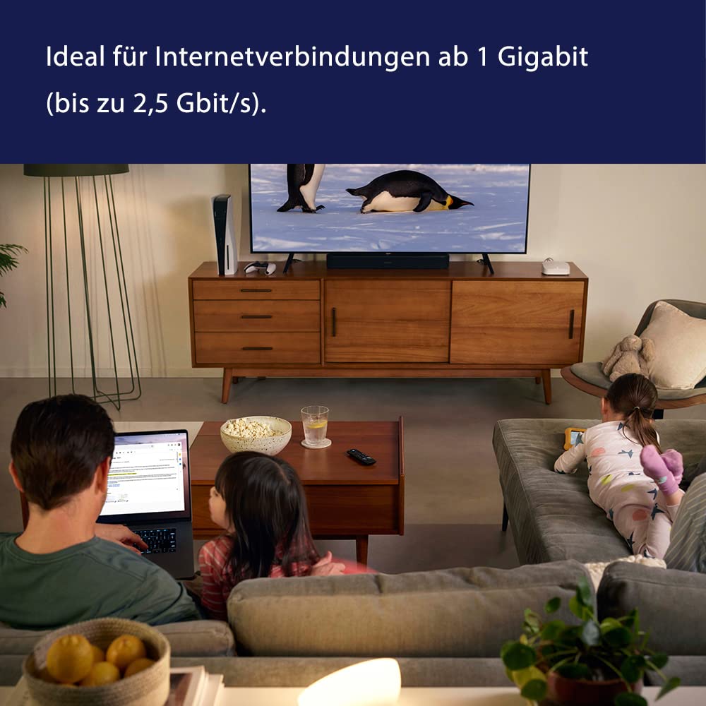 Amazon eero Pro 6E Mesh WiFi Router | 2.5Gbps Ethernet | Up to 380 m² coverage | For connections to over 100 devices | Ideal for streaming, work and gaming | Double pack | 2022 - S010001