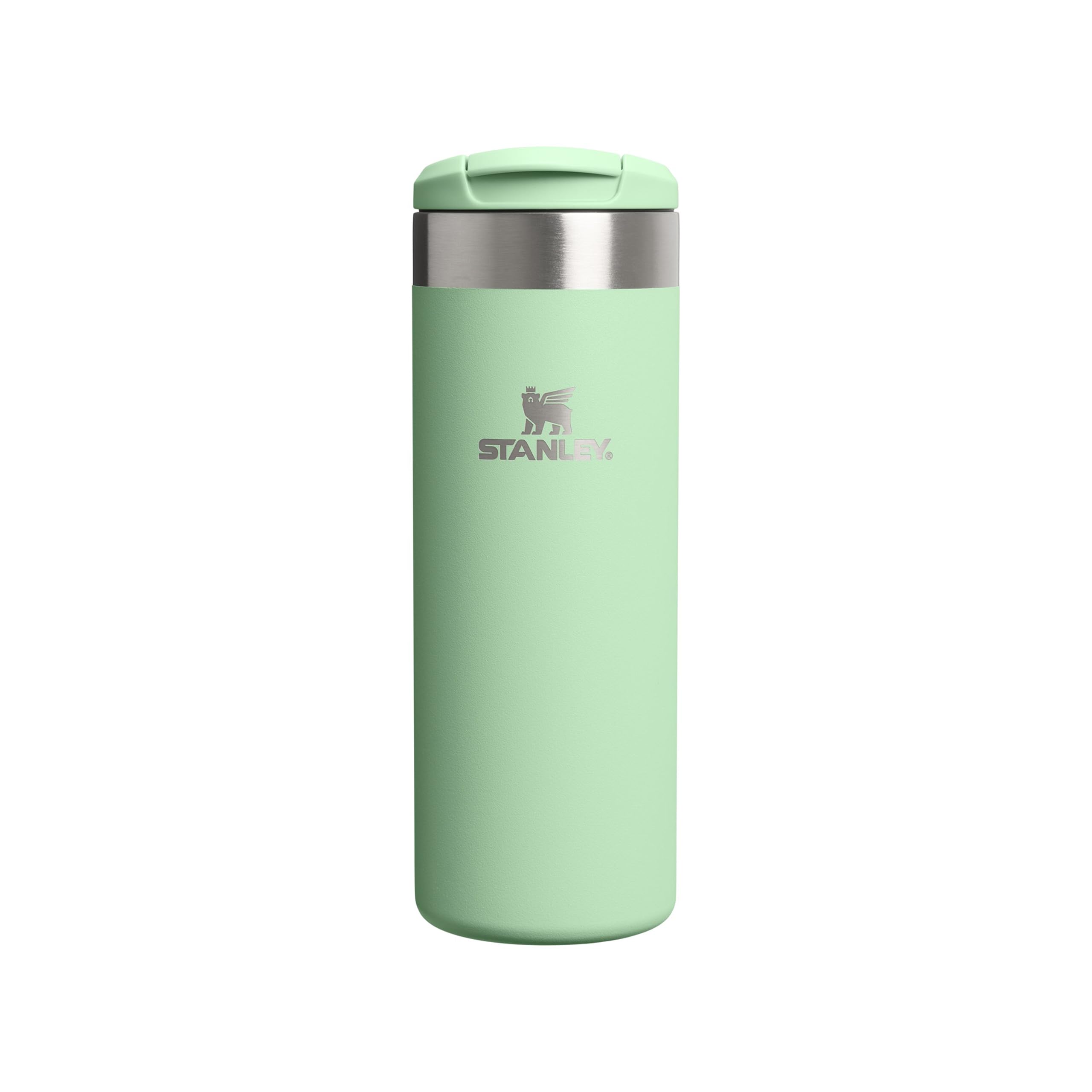 Stanley 1913 Aerolight Transit Thermo Mug 0.47L - Keeps Hot for 6 Hours - Dishwasher Safe - Coffee Mug To Go Leak-Proof - Compatible with Common Car Drink Holders - Pistachio - 100000112449